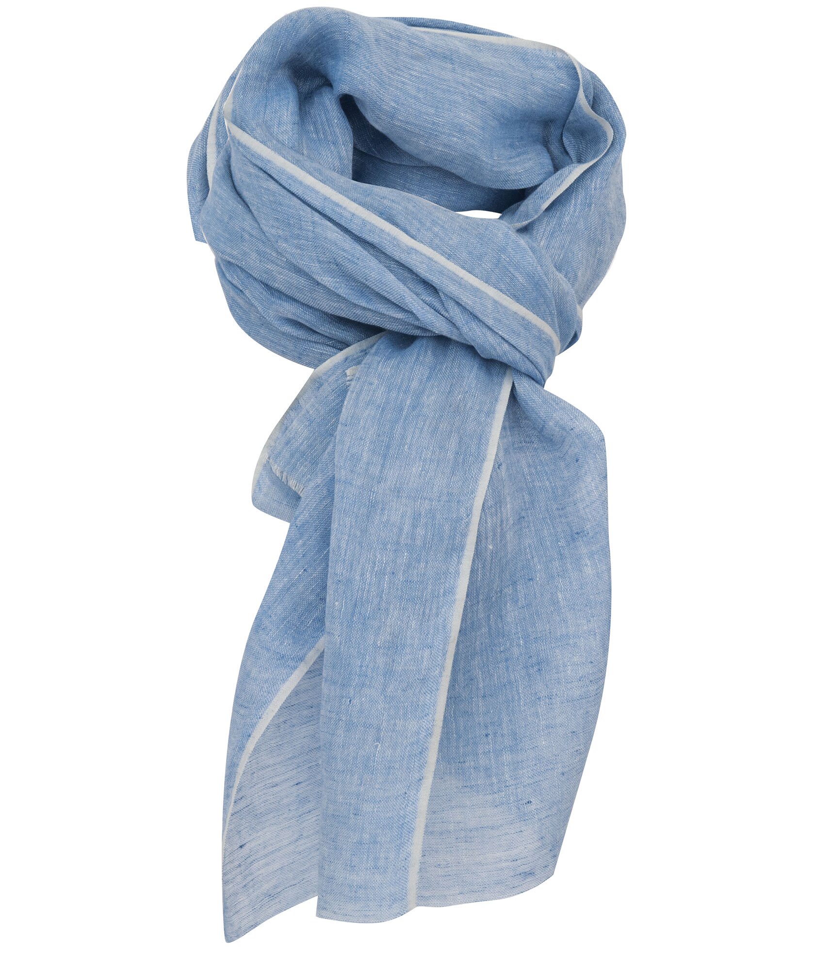 MOSI_AQUA Шаль 70/200 лен PETRUSSE Santreyd 