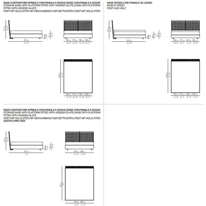 Flexform Двойная кожаная кровать-контейнер Cestone sun-id-1379937 - Вид №3
