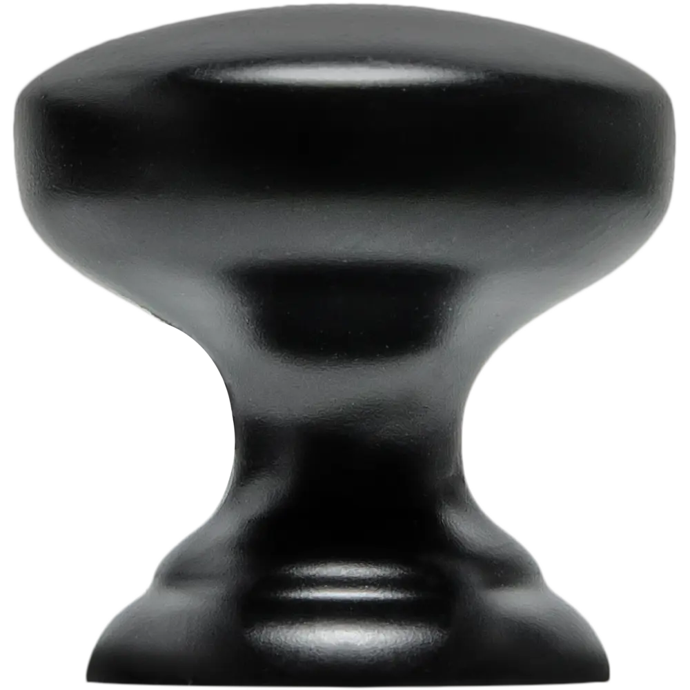 Мебельная ручка-кнопка Kerron Metallic матовый чёрный 24 мм 83832476 STLM-2120684  - Вид №1