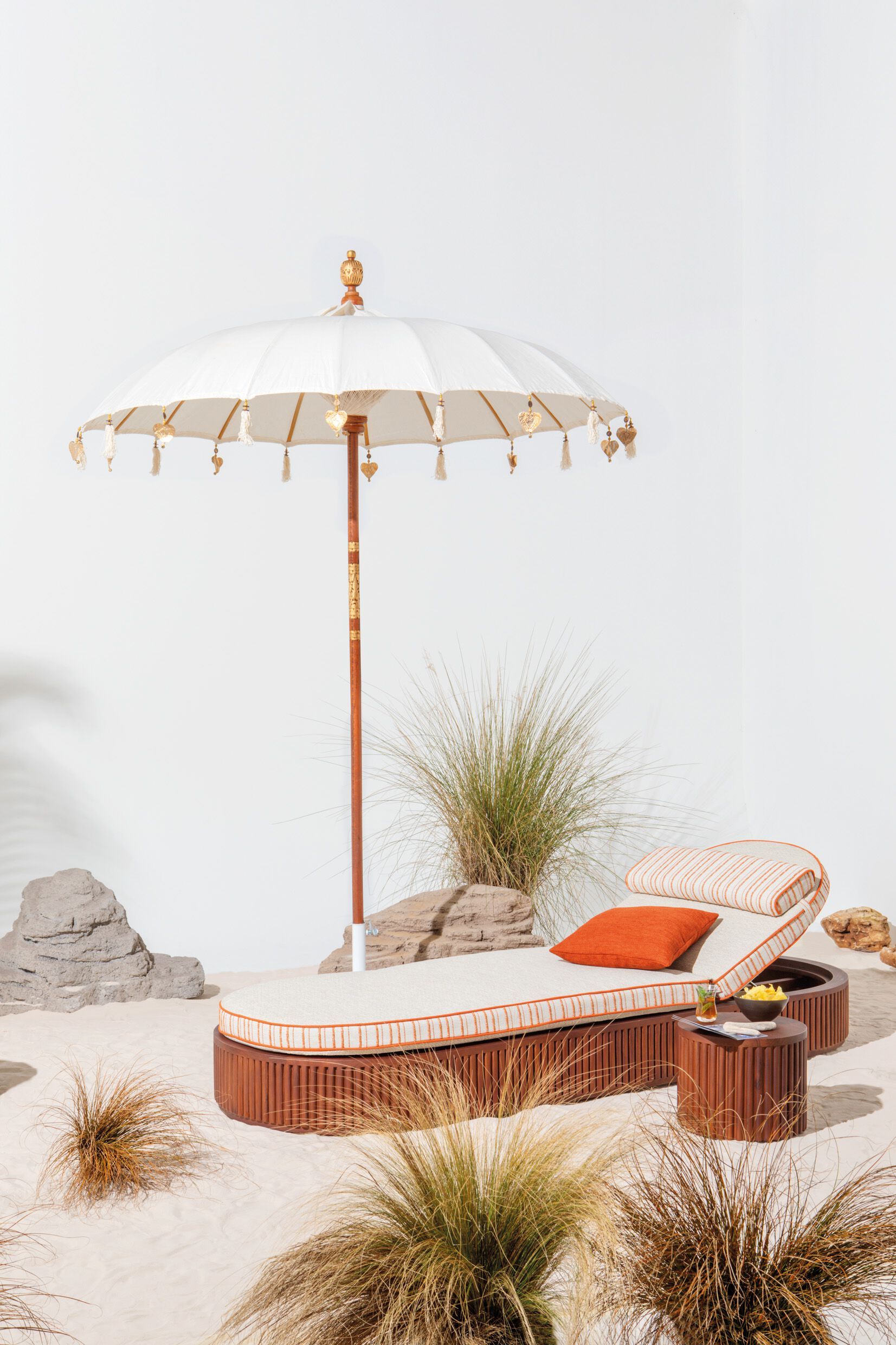 Круглый журнальный столик из тикового дерева Il Giardino di Legno хлебные палочки ARCH-00076206 - Вид №1