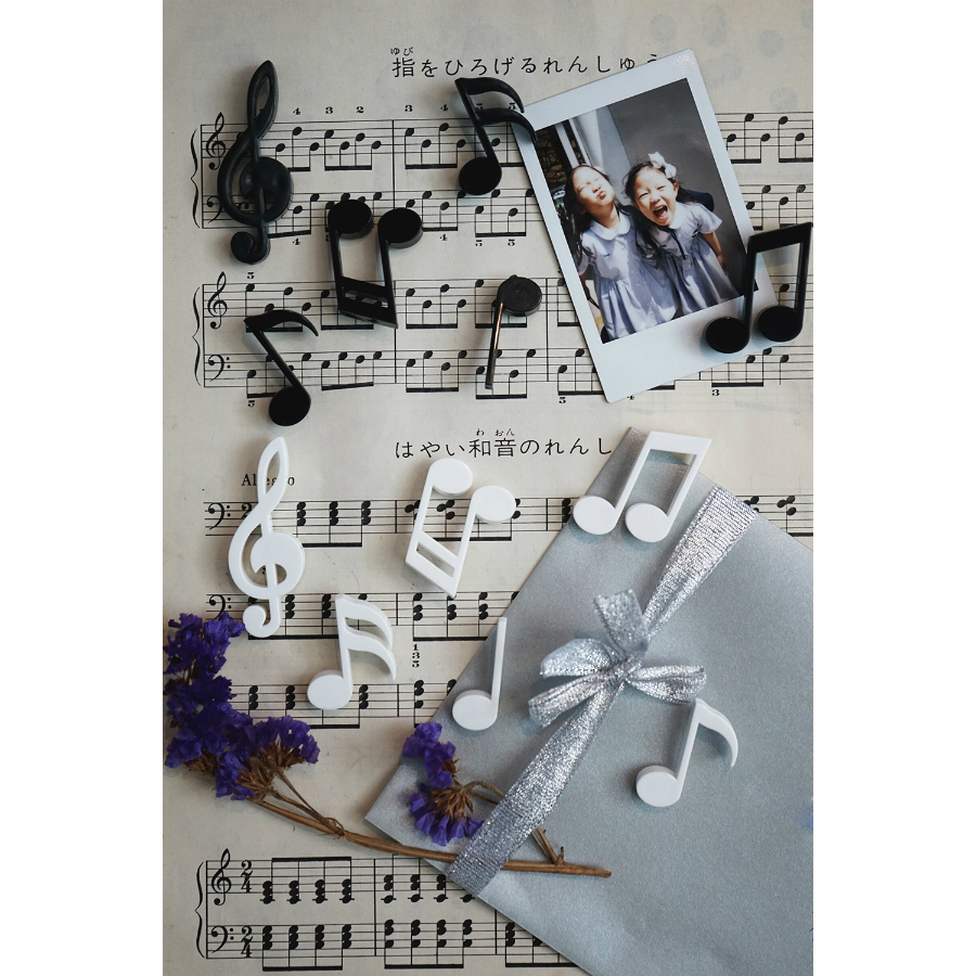 QL10260-BK Магниты на холодильник melody, 6 шт. Qualy  - Вид №4