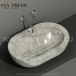 SC012AG Накладная раковина на столешницу  овальная Ceramica Globo