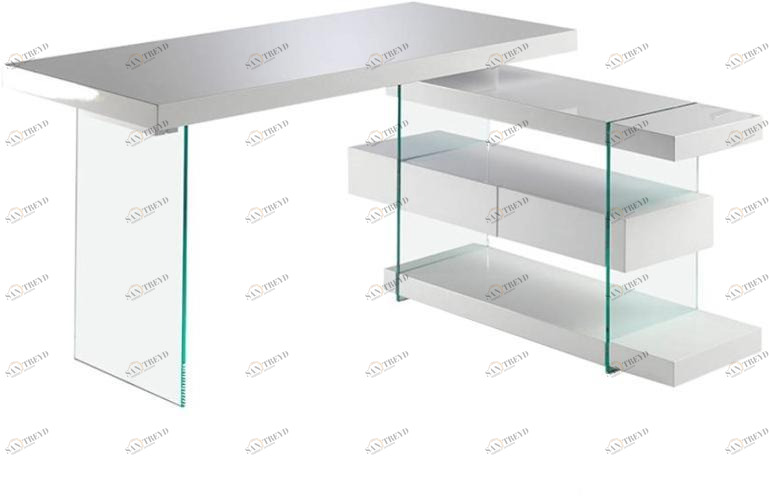 Angel Cerdá Письменный стол из дерева и стекла с ящиками Urban deco 3002 Angel Cerda