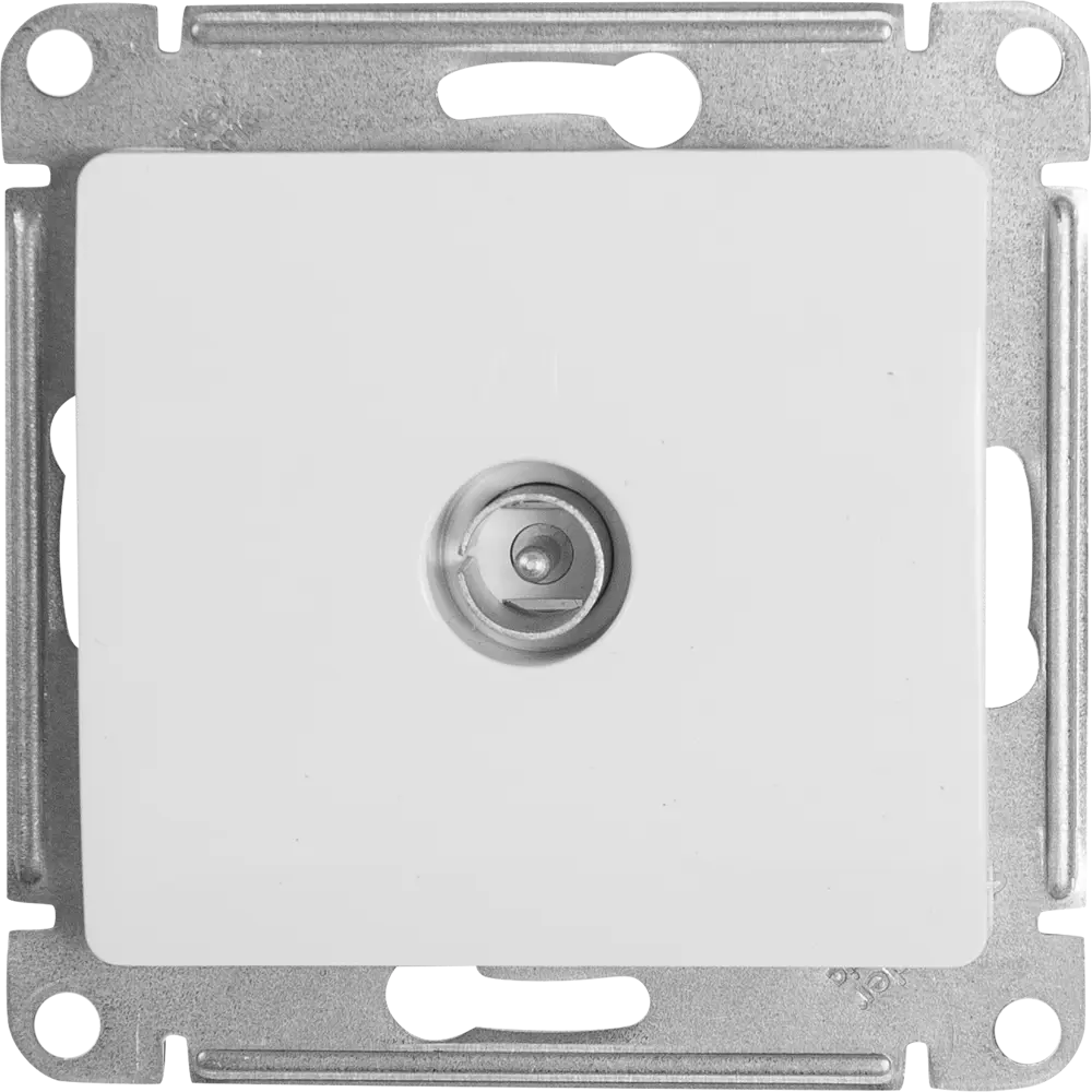 Розетка телевизионная встраиваемая Systeme Electric Glossa цвет молочный STLM-2147698