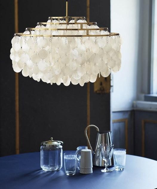 Verpan Подвесной светильник прямого и отраженного света из перламутра Fun mother of pearl sun-id-1459829 - Вид №3