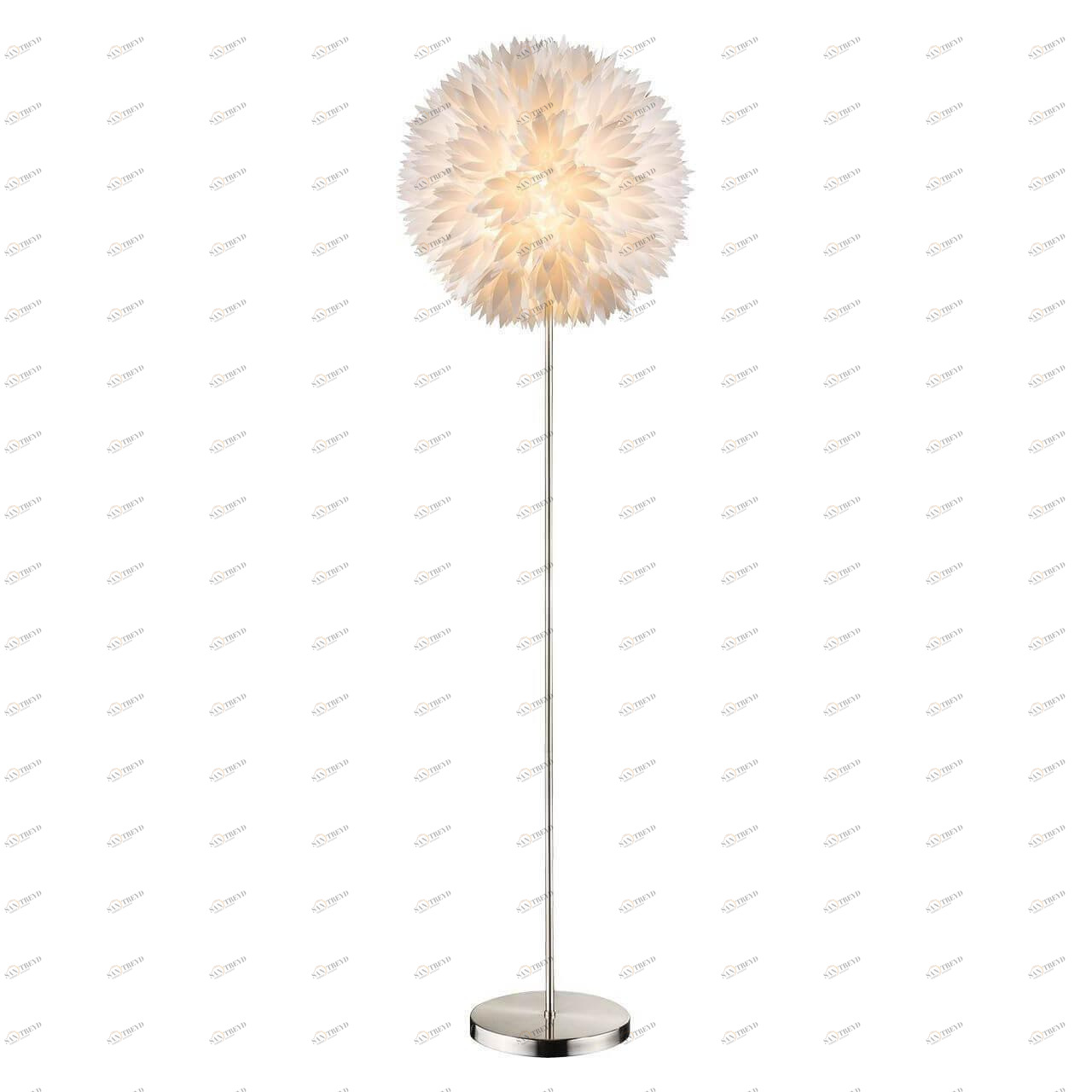 Торшер с пластиковым плафоном 157х45 см бежевый Nala 15115S GLOBO ФЛОРИСТИКА 00-3889429 Бежевый Ceramica Globo 