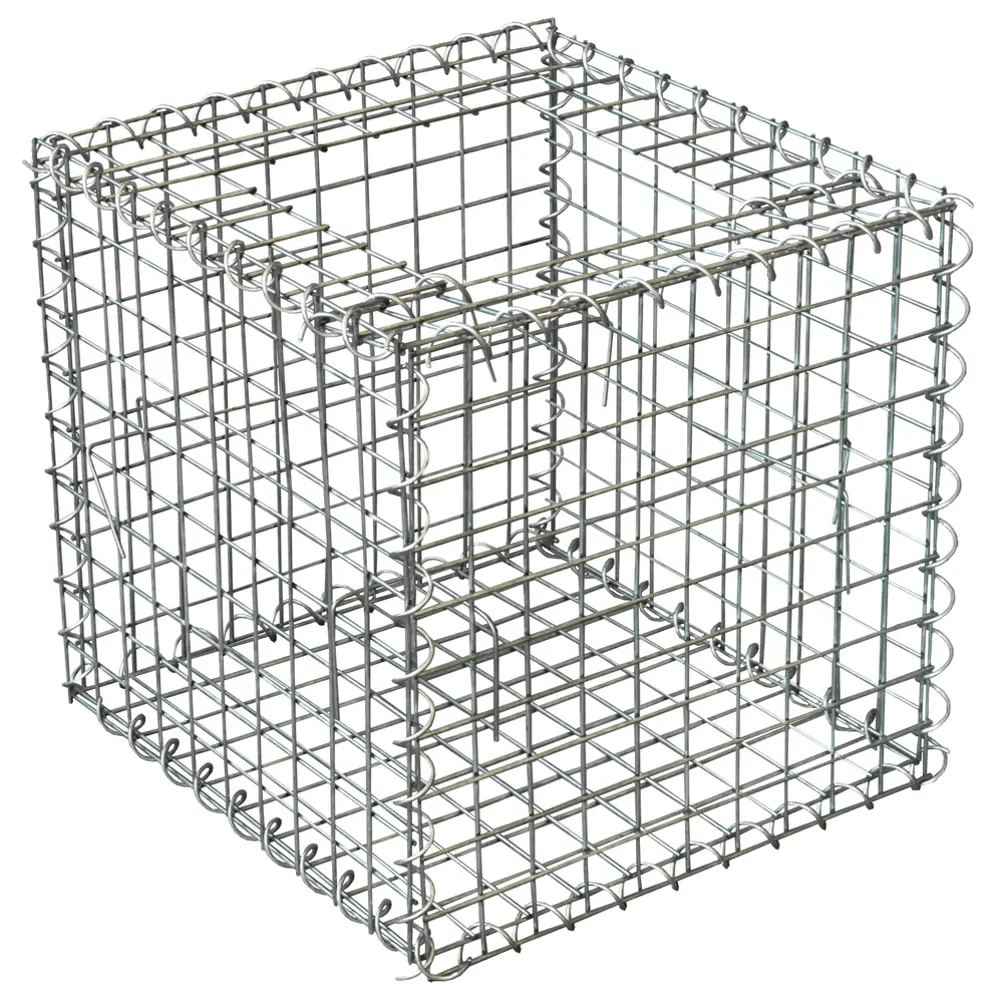 Габион-кашпо 50x50x50 см оцинкованная сталь серый Santreyd STLM-2090029