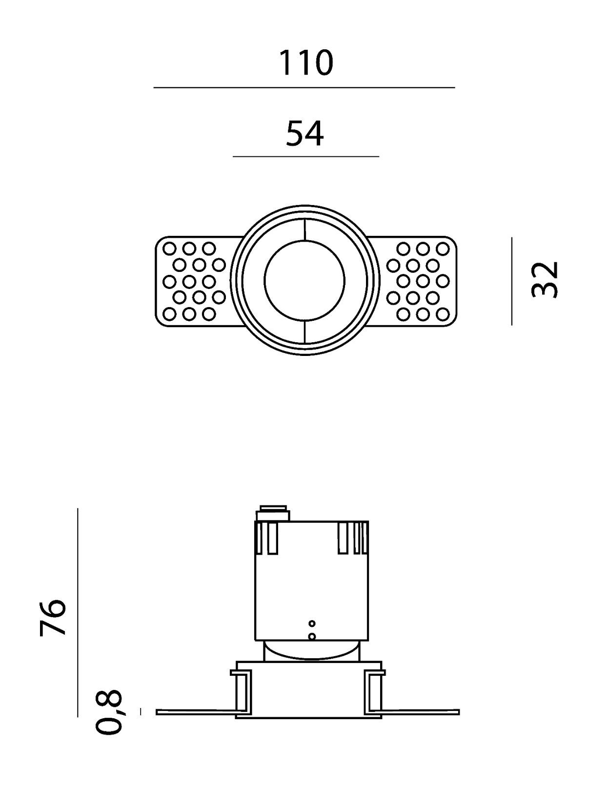 Алюминиевый утопленный круглый светодиодный прожектор Lucifero's Best ARCH-00035064 - Вид №9