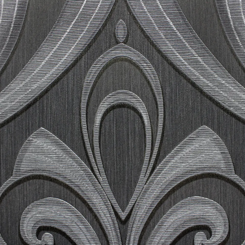 Обои флизелиновые Erismann Elegance чёрные 1.06 м 3633-7 82136424 STLM-2096936 - Вид №1