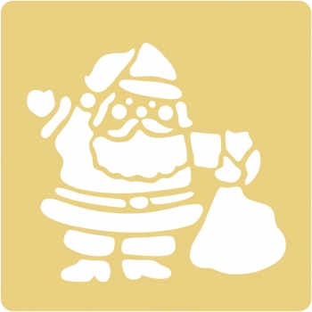 2803400 Трафарет для тиснения бумаги, 65x65 мм, упаковка 1 шт., упаковка 1 шт., Санта-Клаус Rayher 