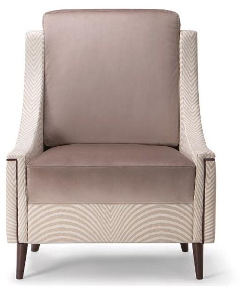 Tirolo Кресло из ткани с подлокотниками с высокой спинкой Victoria 019 p - Вид №4