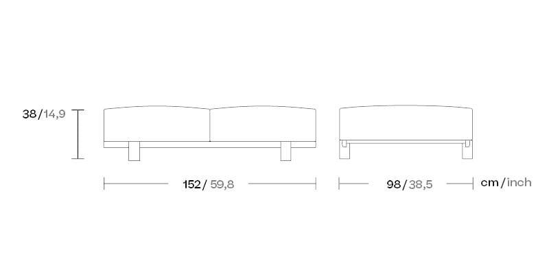 Тканевая садовая скамейка Kettal Пирс ARCH-00017575 - Вид №2