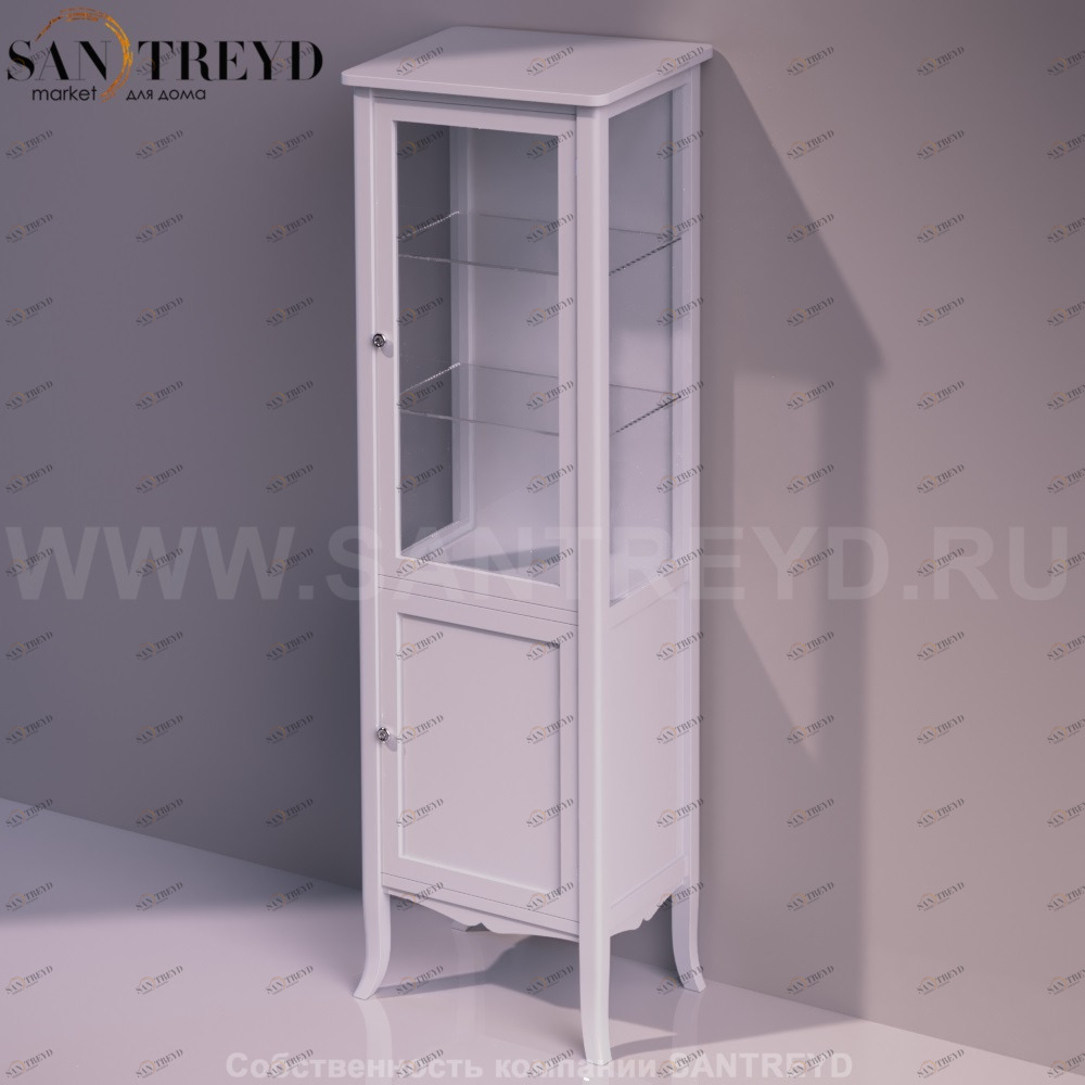 Шкаф с витриной ARCADE белый Simas ARMV1BIANCO
