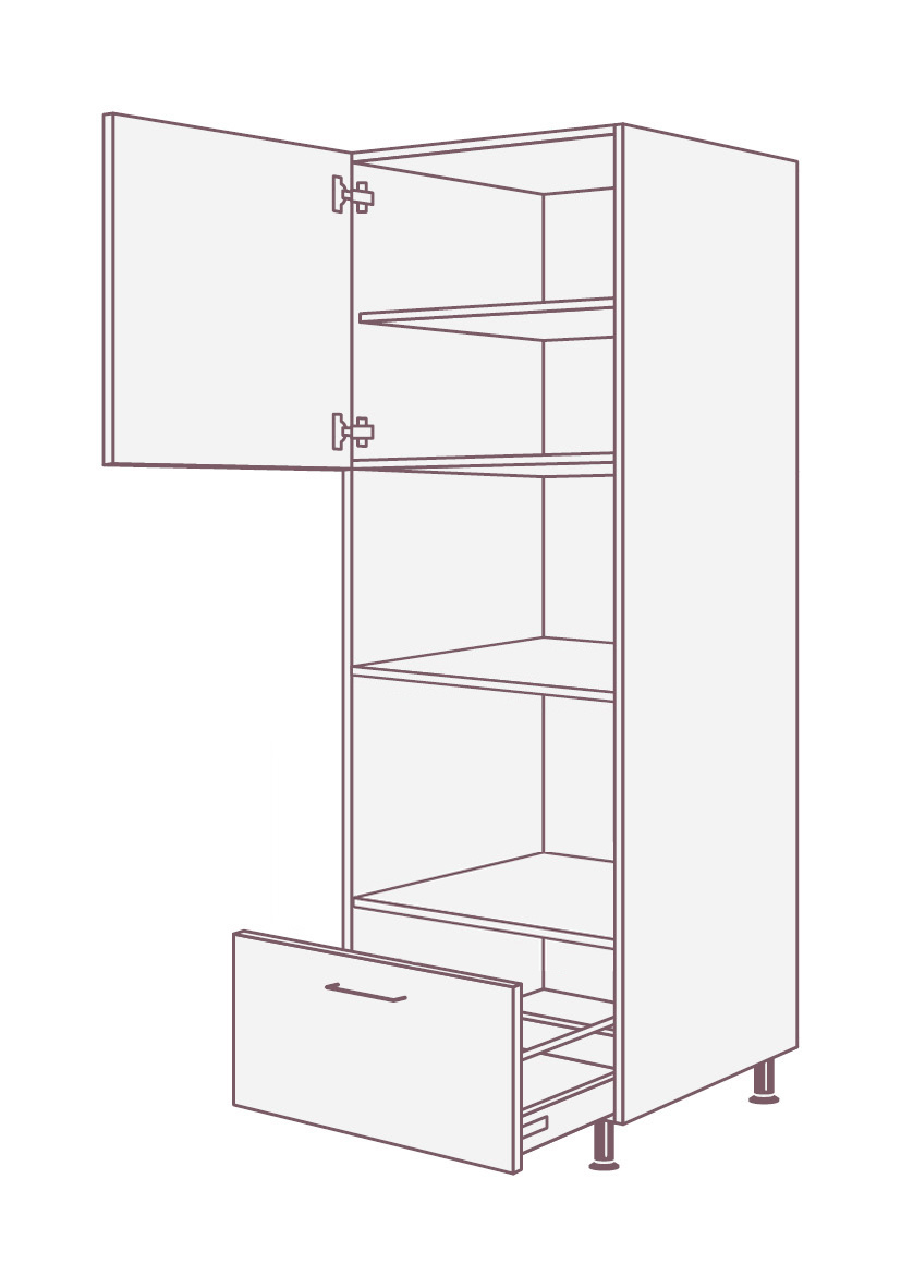 Кухонный шкаф пенал  EPT1B1D SIDAK SIST3521-9422