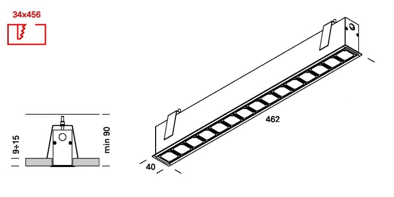 Несколько светодиодных утопленных прожекторов Lucifero's LEVA ARCH-00046791 - Вид №8