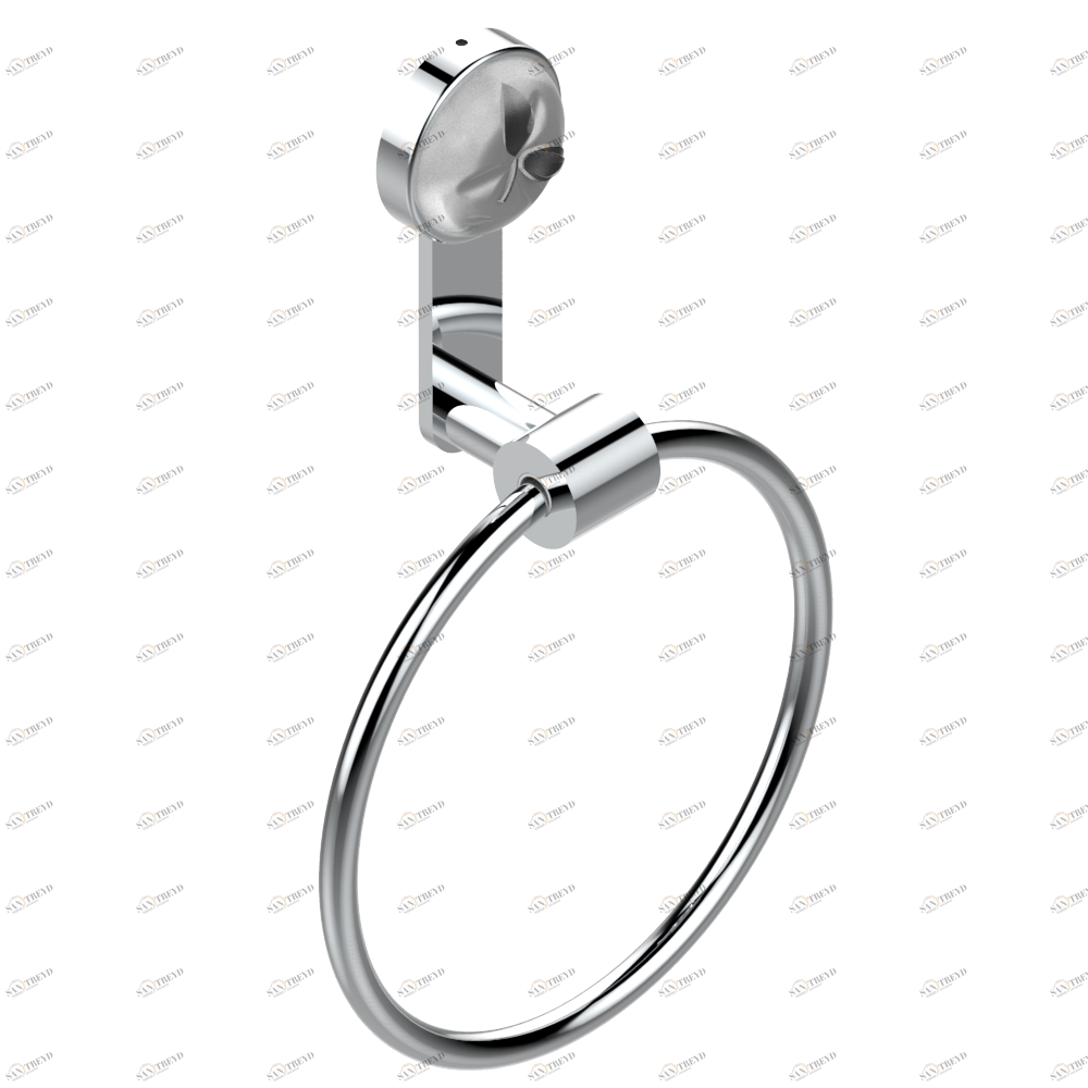 A42-504N Полотенцедержатель-кольцо-Ø 180 мм одинарное Thg-paris Pomme Хром A42-504N CAT.A