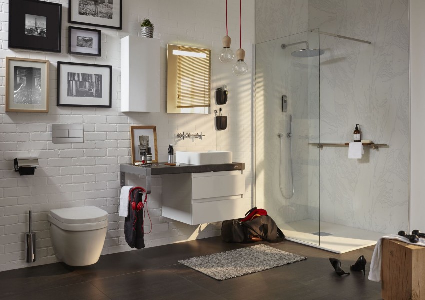 EB00-1400-N07 Столешница с 1 отверстием для раковин vox eve112 (50 см), evd112 (60 см), evc112 (80 см) или eva112 (120 см) Jacobdelafon PARALLEL Santreyd - Вид №1