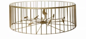 SOFTHOUSE Круглый металлический журнальный столик для гостиной Gabbia