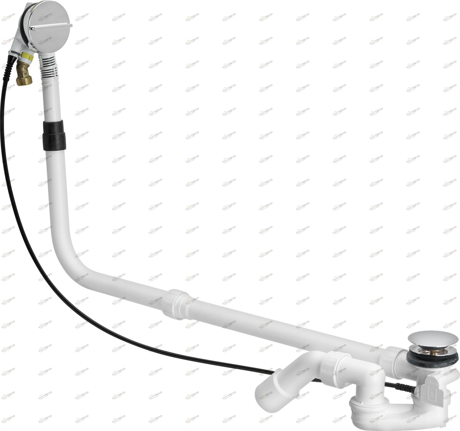 Канализационная арматура  Сифоны для ванн и душевых поддонов  Multiplex Trio VIEGA 727 727 Модель 6161.71 Santreyd 