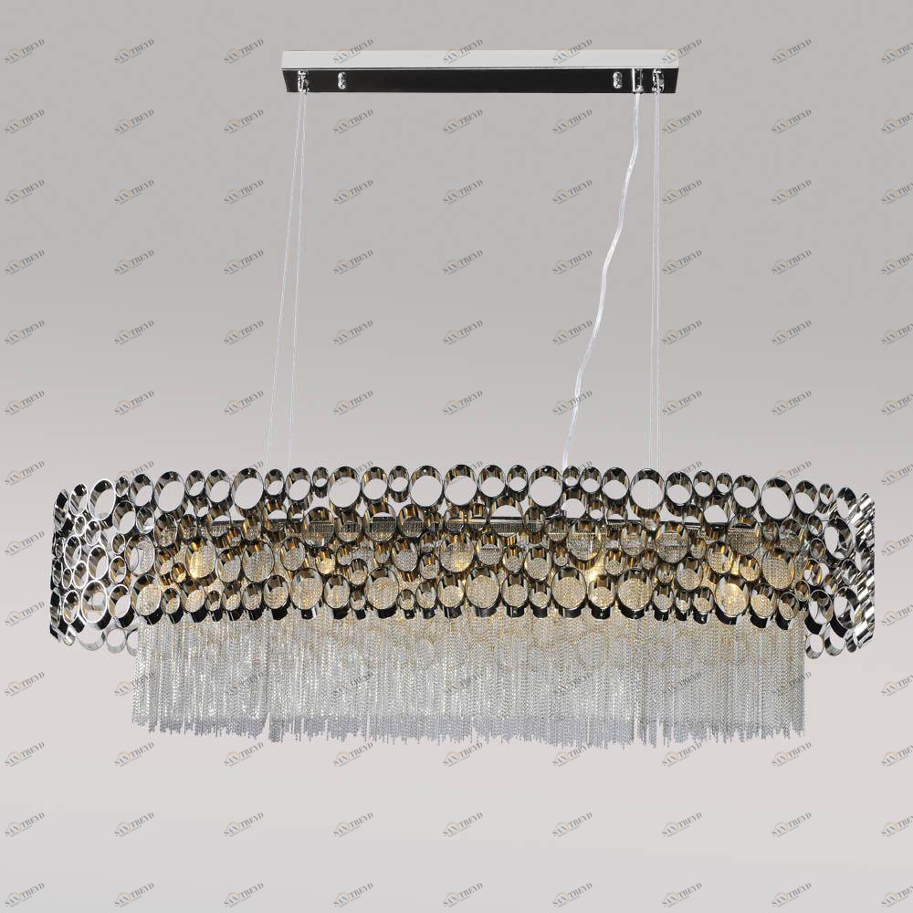 Подвесной светильник Crystal Lux Fashion SP5 L100 CRYSTAL LUX ДИЗАЙНЕРСКИЕ, FASHION 072479 Белый;серебро 