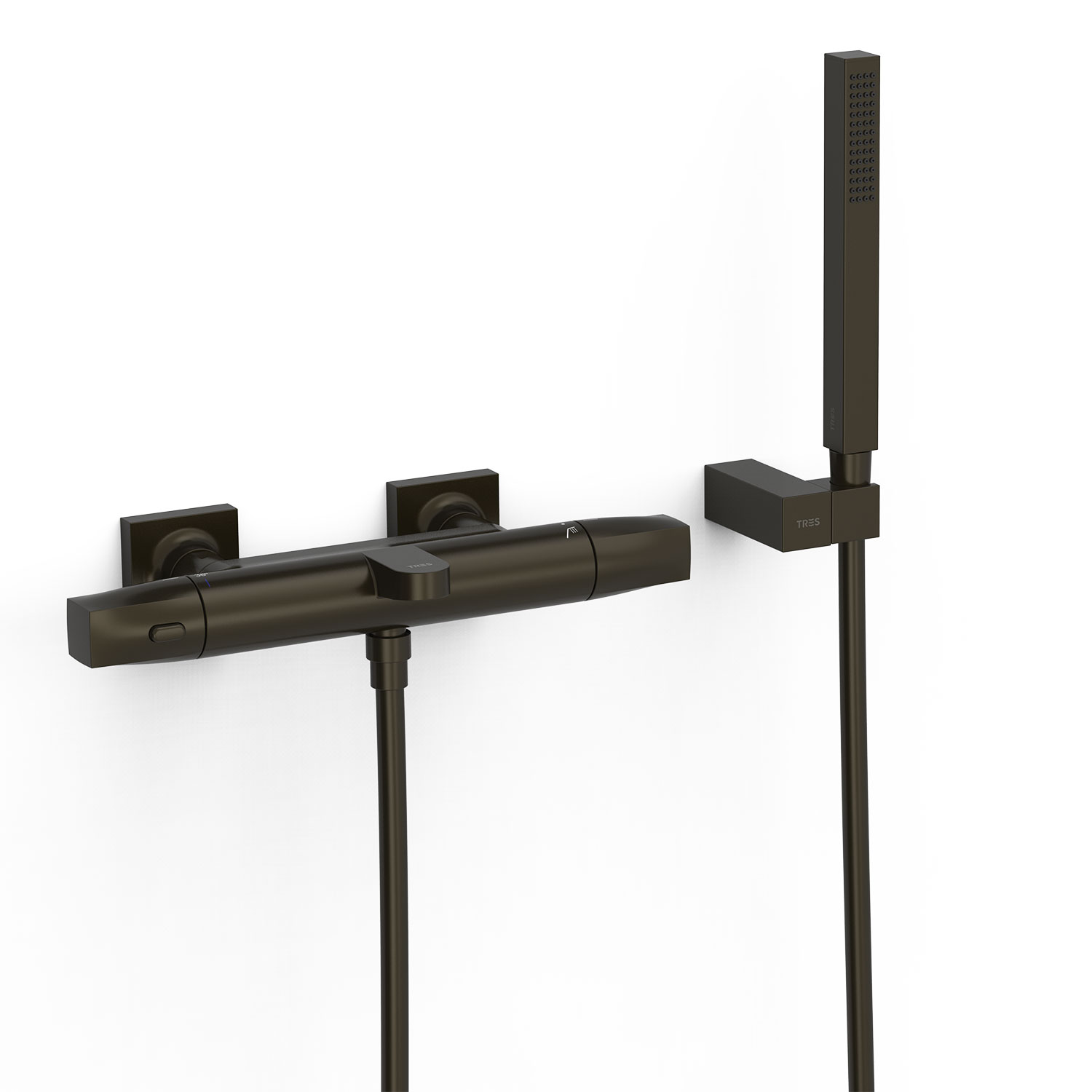 Настенный термостатический смеситель для ванны и душа-19017459KMB TRES Thermostatic