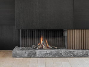 Газовый угловой камин