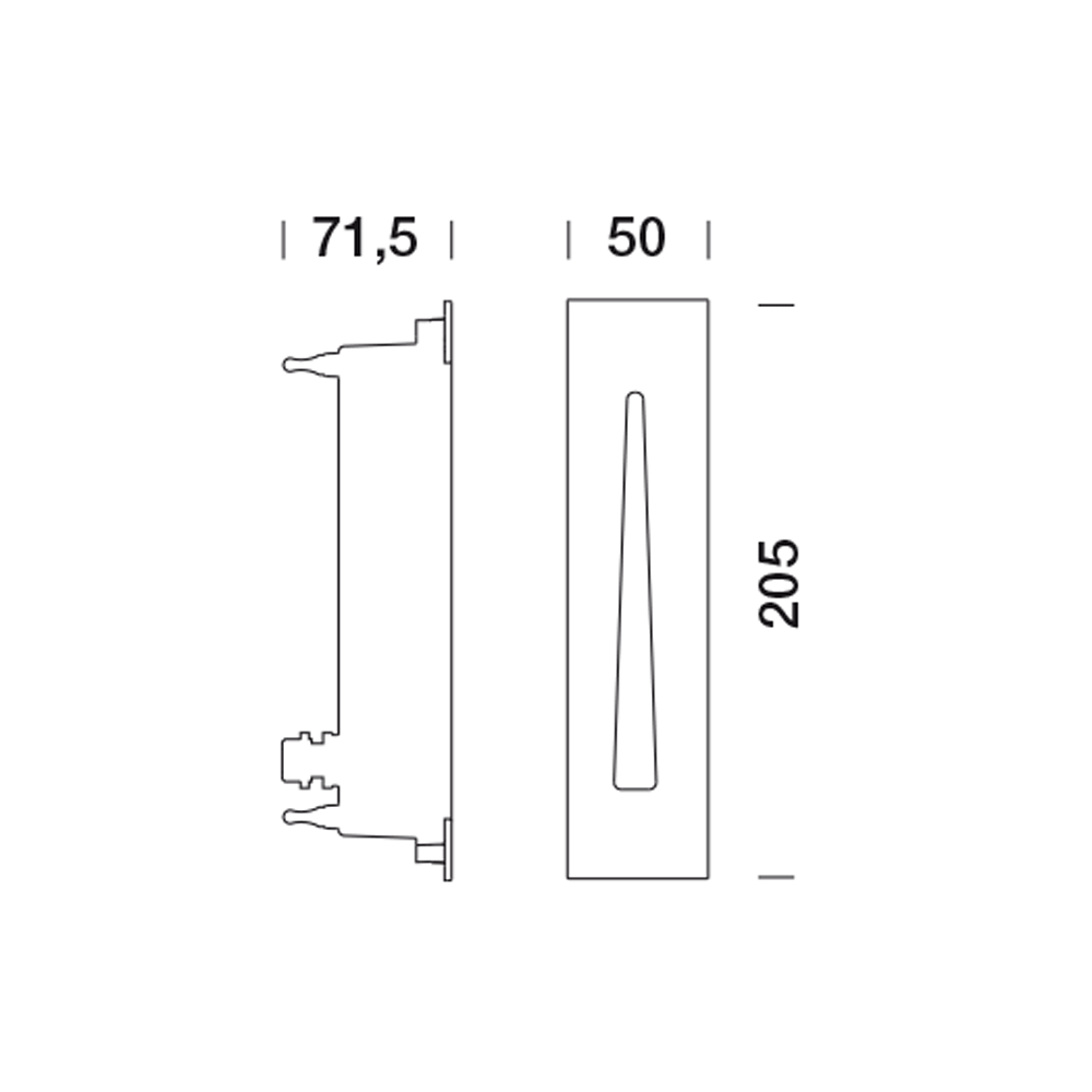 3450601 Светильник встраиваемая в стену / Наружнее освещение Platek MASK  MASK - LED 3000K Asymmetrical - Вид №6