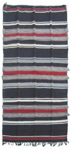 AFOLKI Прямоугольный шерстяной коврик в современном стиле в полоску Kilim Ta523be