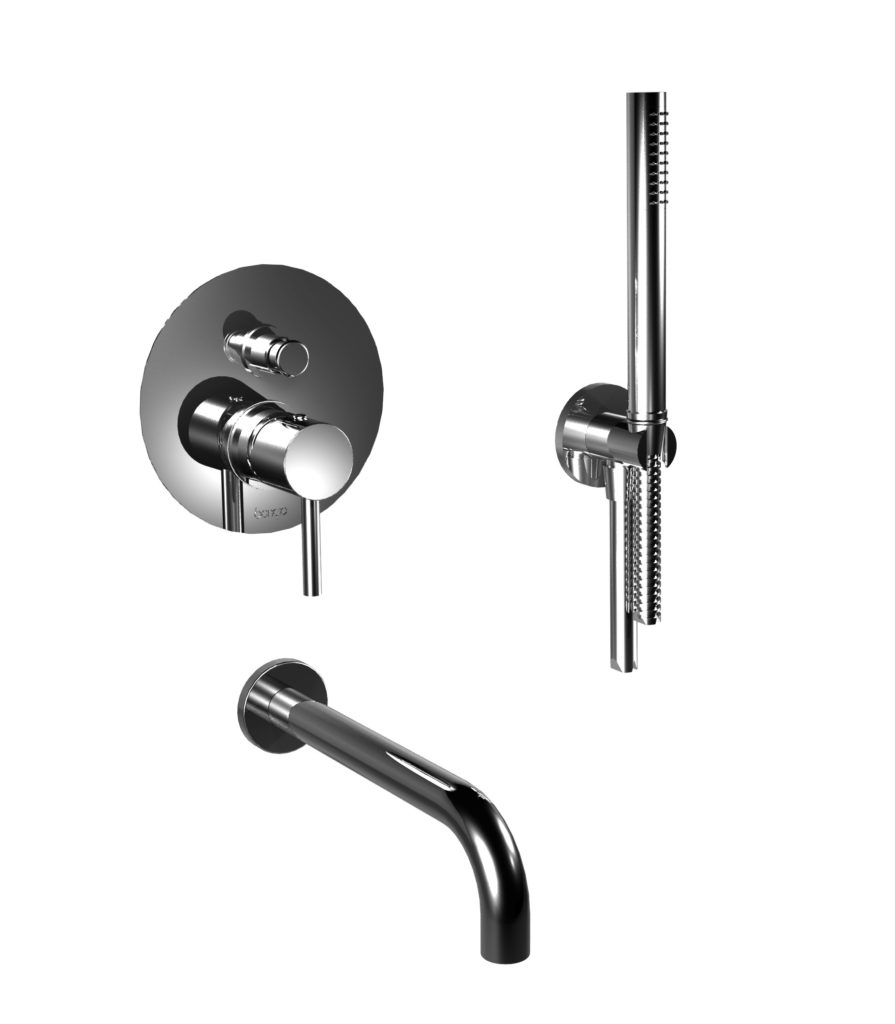 68530 / DPR Встроенный смеситель для ванны и душа с душевым набором. Bongio On 68530/DPR