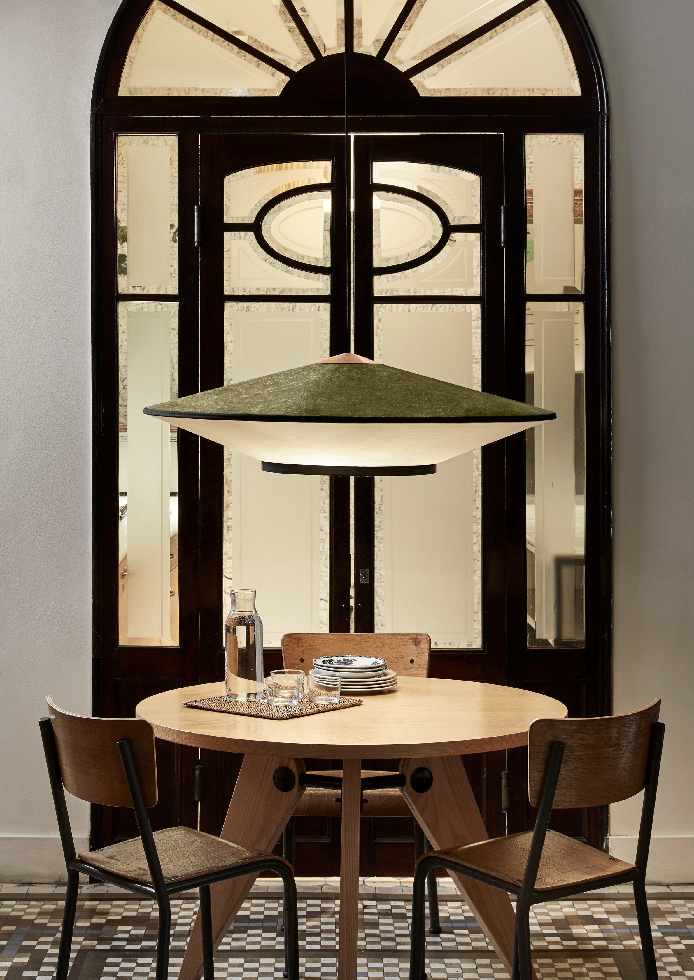 Бархатная подвесная лампа Forestier Тарелки ARCH-00013933 - Вид №1