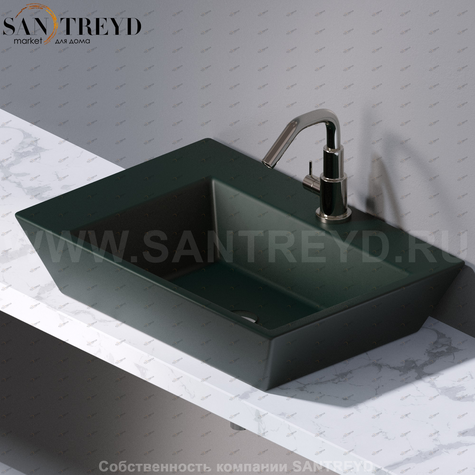 L291143 Подвесная раковина настенная прямоугольная A. e T. Italia PRISMA AeT ITALIA