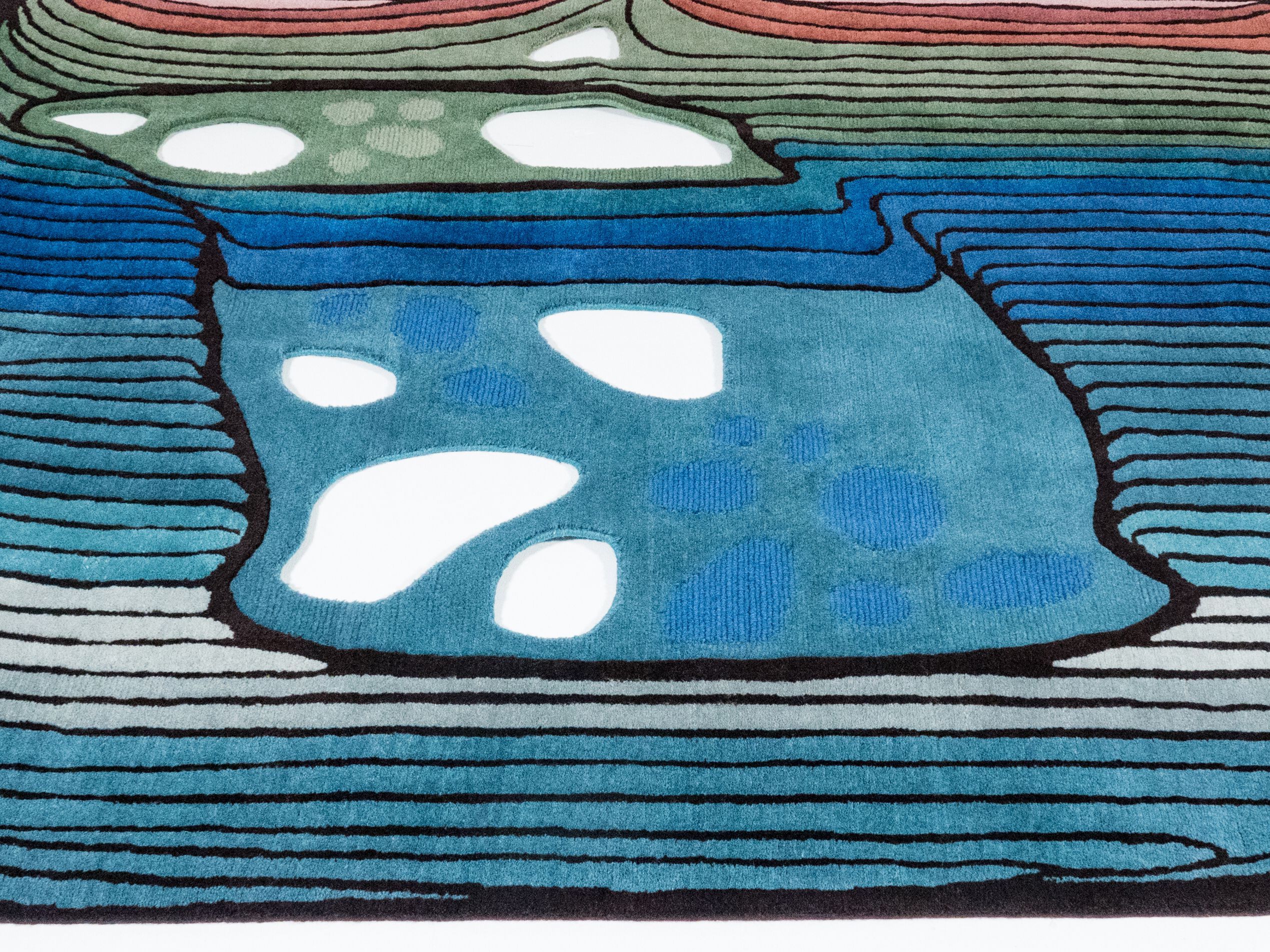 Изогнутый ковер ручной работы Tapis Rouge электрический ARCH-00116026 - Вид №1