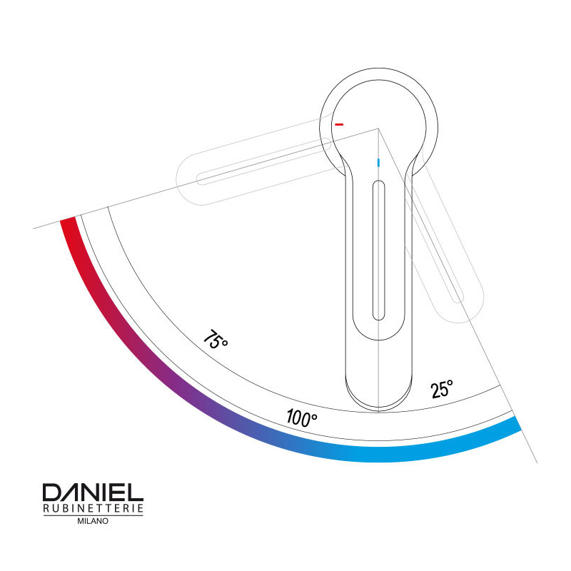 SRE607BLT6 Смеситель для раковины DANIEL RUBINETTERIE Smart GREEN - Вид №1