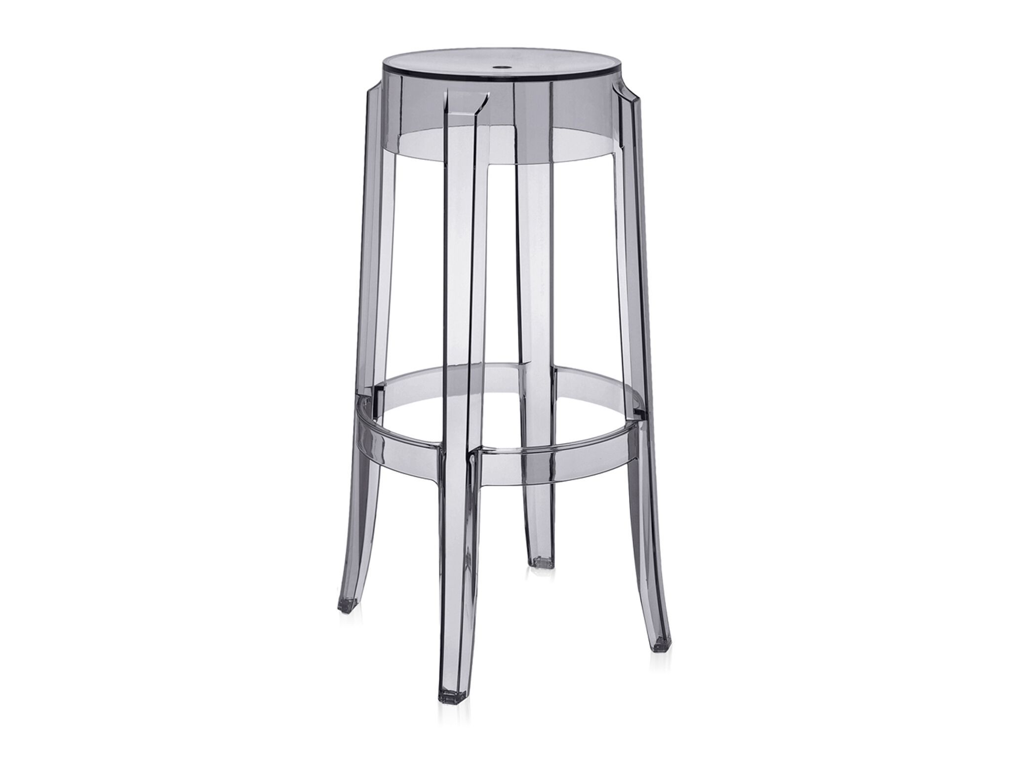 Высокий штабелируемый стул из поликарбоната с подставкой для ног Kartell CHARLES GHOST ARCH-00063123 - Вид №36