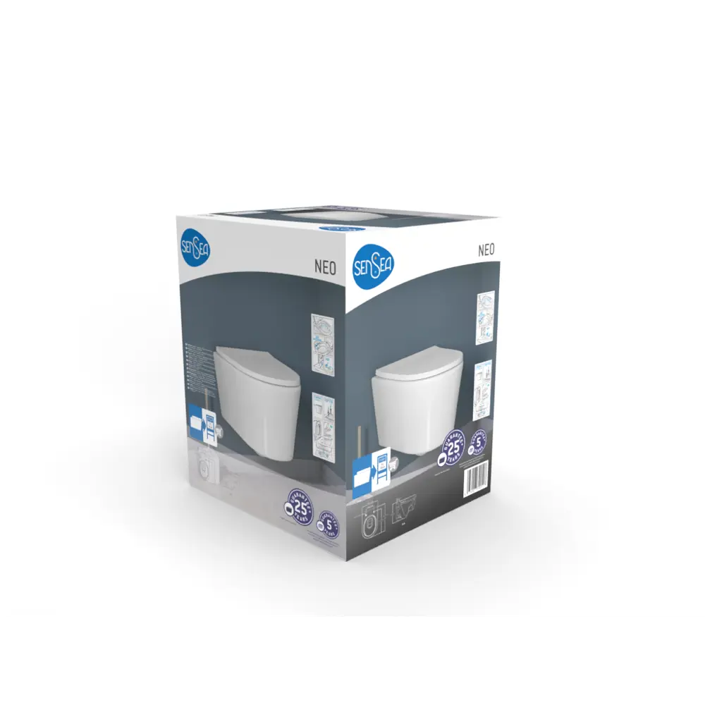 Подвесной унитаз SENSEA Neo с безободковой чашей и микролифтом 83614394 STLM-0042799 - Вид №14