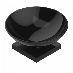 A6H-544 Мыльница на подставке, диаметр : 100 мм Thg-paris Profil с рукоятками с инкрустацией Lalique Покрытие PVD бронза