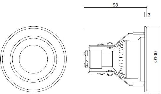 NEXO LUCE Встраиваемый светодиодный уличный светильник Recessed-wet area nexo luce 2632 - Вид №2