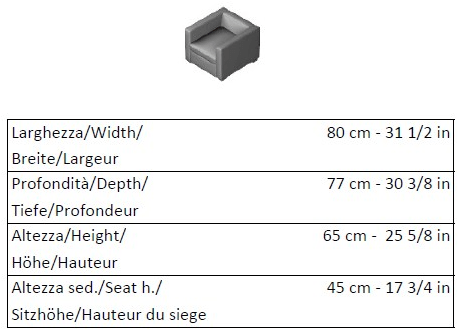 La Cividina Кресло с подлокотниками с огнестойкой обивкой Status sun-id-1499368 - Вид №2