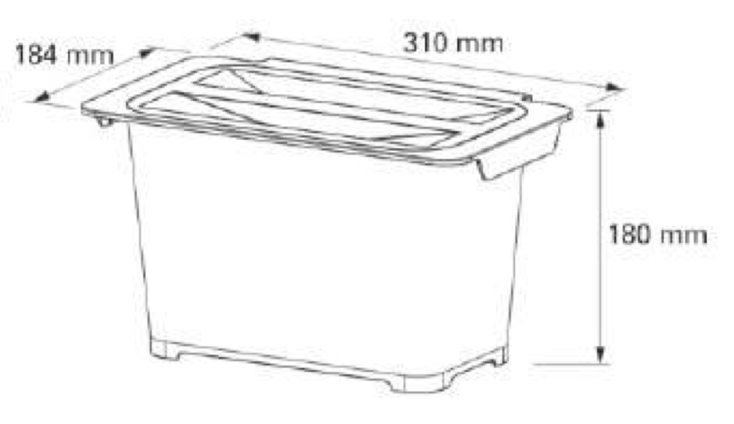 Контейнер для мусора на дверцу Eta 5 Light Grey NAVAKO 10059 - Вид №6