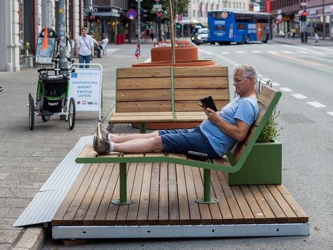 VESTRE Деревянная скамья Parklets 2.0 sun-id-1480173 - Вид №1