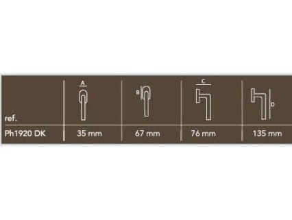 Металлическая оконная ручка Dauby Pure® ARCH-00057228 - Вид №2