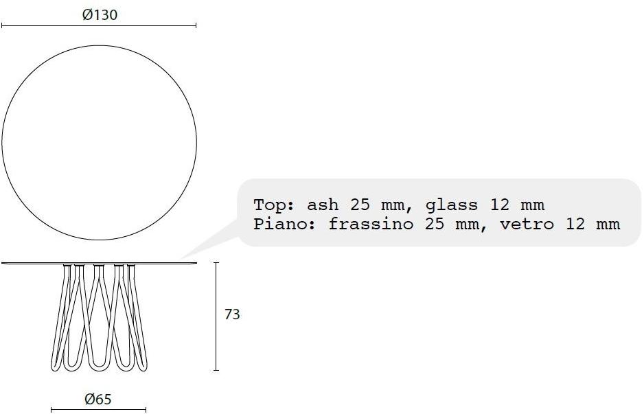 Casamania & Horm Круглый стол из металла и дуба Meduse sun-id-1388670 - Вид №7