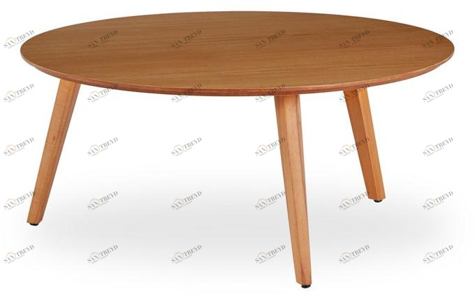 B&T Design Круглый журнальный столик Woodplate sun-id-1441635