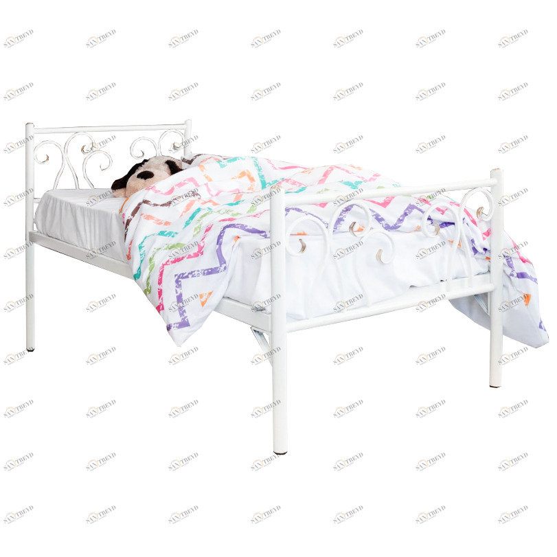 Кованая кровать детская 70х160 белая "Лацио kids" FRANCESCO ROSSI ЛАЦИО 134697 Белый