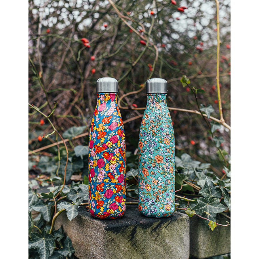 B500FLWRO Термос floral, wild rose, 500 мл Chilly's Bottles  - Вид №1