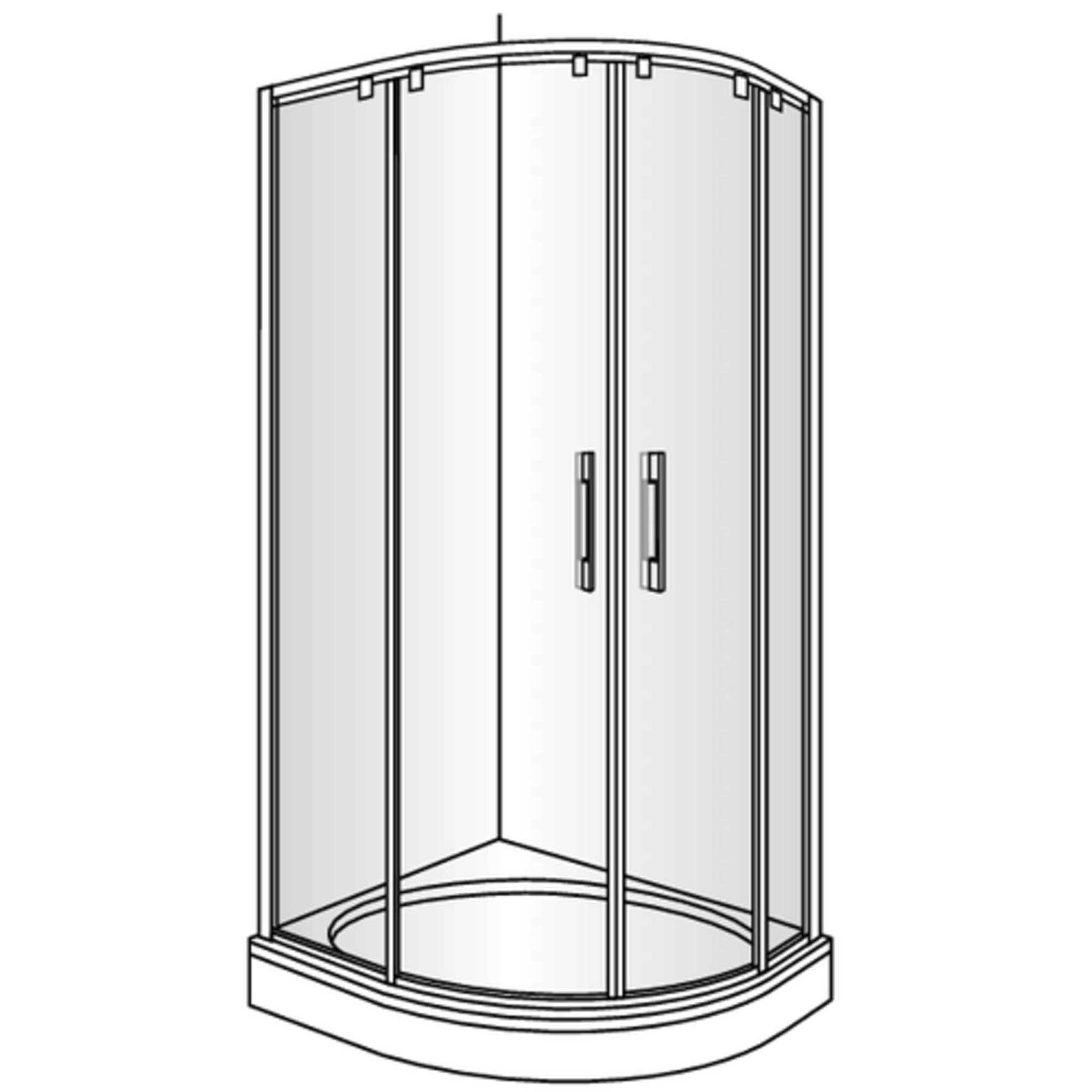 293.400000 Carat Collection душевая кабина Duscholux 45664 - Вид №2