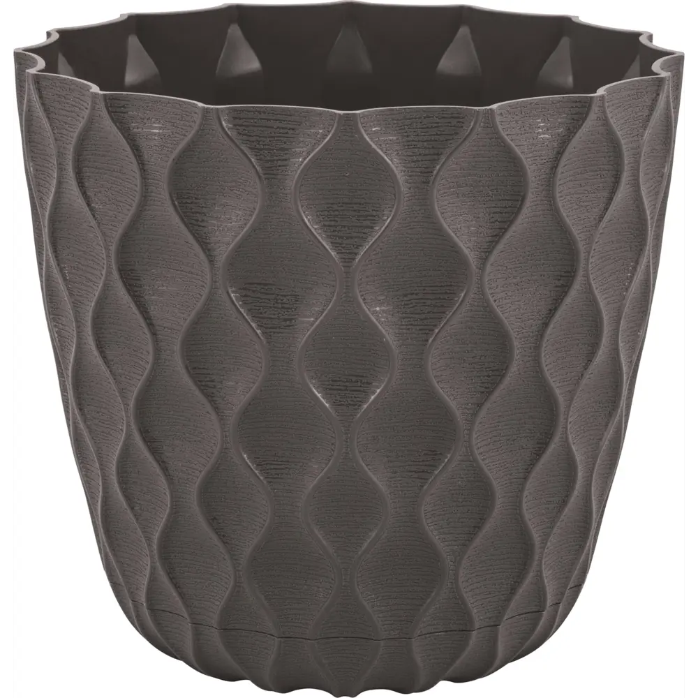 INGREEN Wave — цветочный горшок для комнатных растений в шоколадном оттенке 89344201 STLM-0963281 - Вид №1