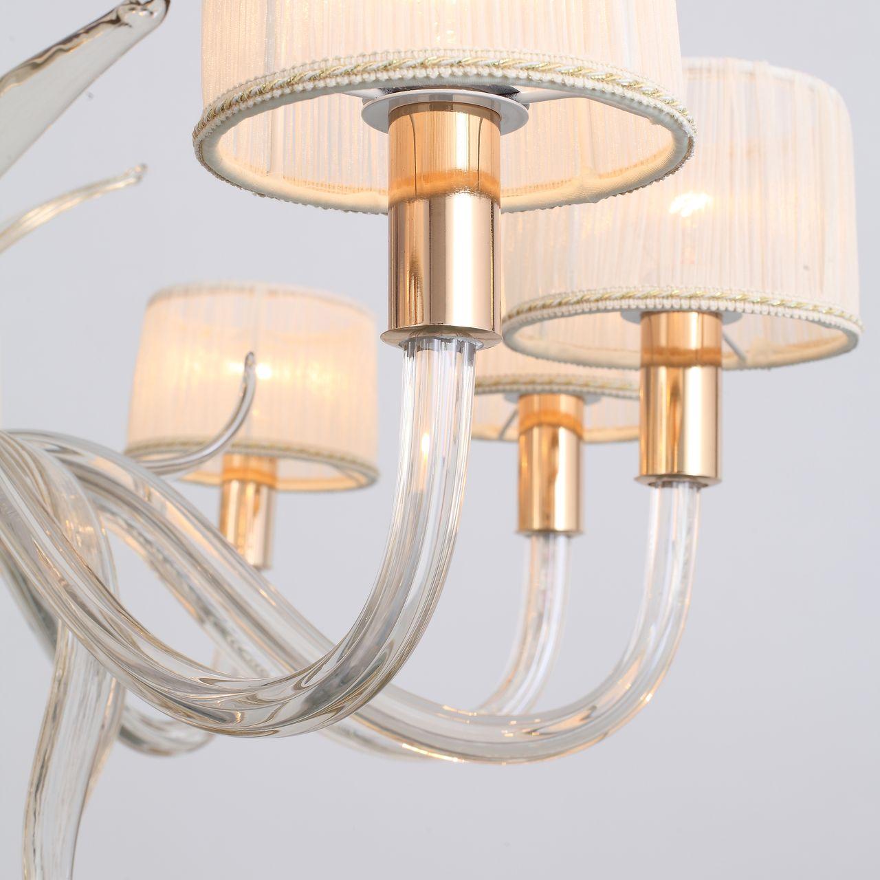 Подвесная люстра Favourite Clementine 2054-8P FAVOURITE ДИЗАЙНЕРСКИЕ, CLEMENTINE 137787 Бежевый  - Вид №2