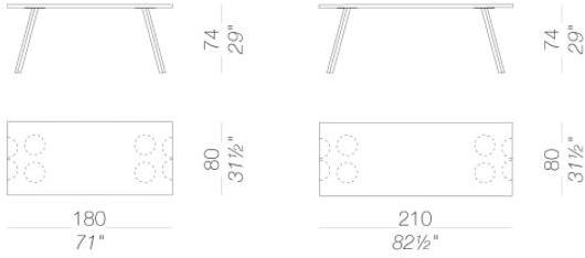 Lapalma Прямоугольный стол из ламината Ori sun-id-1437130 - Вид №9