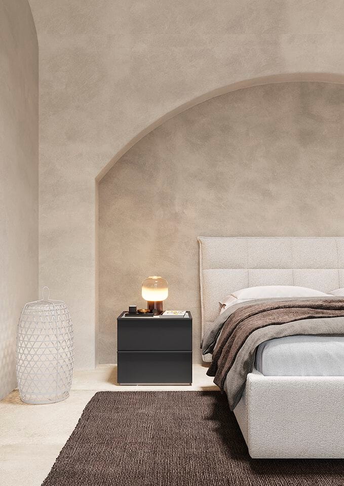 Двуспальная кровать из ткани с мягким изголовьем Febal Casa PHILIPPE ARCH-00079183 - Вид №1